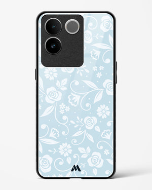 Floral Blue Zephyrs Glass Case Phone Cover (Vivo)