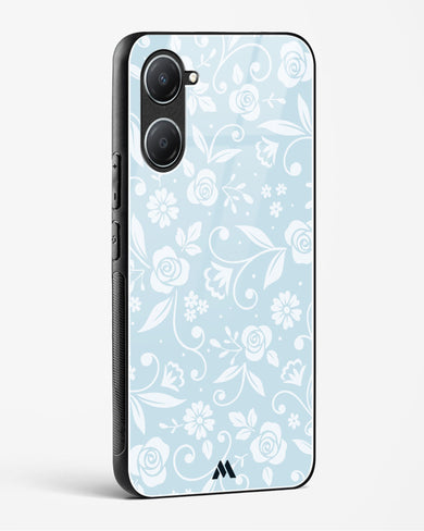 Floral Blue Zephyrs Glass Case Phone Cover (Vivo)