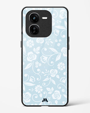 Floral Blue Zephyrs Glass Case Phone Cover (Vivo)
