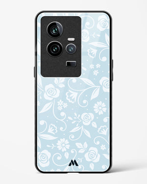 Floral Blue Zephyrs Glass Case Phone Cover (Vivo)