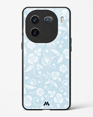 Floral Blue Zephyrs Glass Case Phone Cover (Vivo)