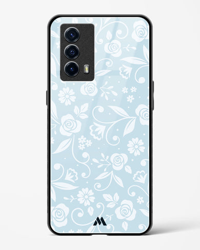 Floral Blue Zephyrs Glass Case Phone Cover-(Vivo)