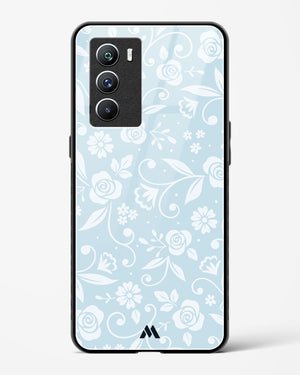 Floral Blue Zephyrs Glass Case Phone Cover (Vivo)