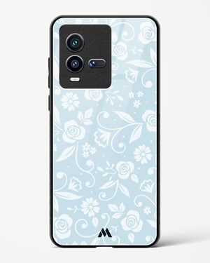 Floral Blue Zephyrs Glass Case Phone Cover-(Vivo)