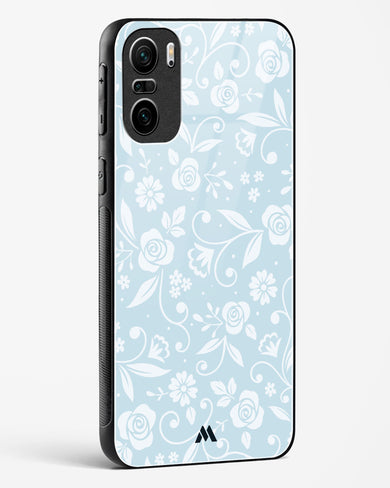 Floral Blue Zephyrs Glass Case Phone Cover-(Xiaomi)