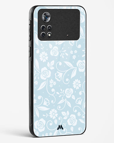 Floral Blue Zephyrs Glass Case Phone Cover-(Xiaomi)