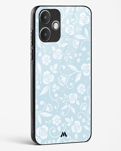 Floral Blue Zephyrs Glass Case Phone Cover (Xiaomi)