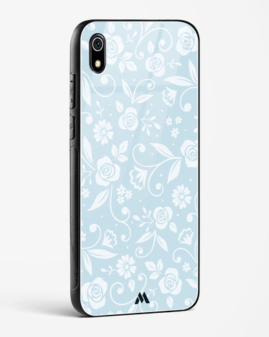 Floral Blue Zephyrs Glass Case Phone Cover-(Xiaomi)