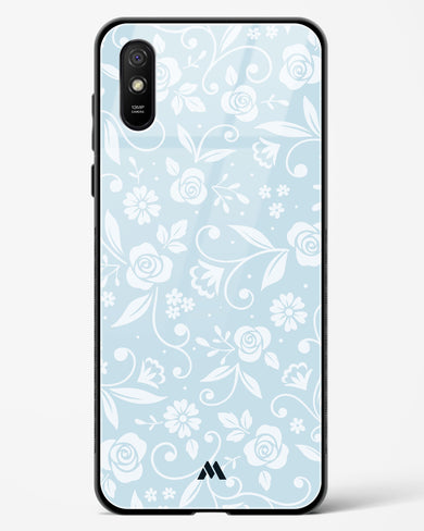 Floral Blue Zephyrs Glass Case Phone Cover-(Xiaomi)