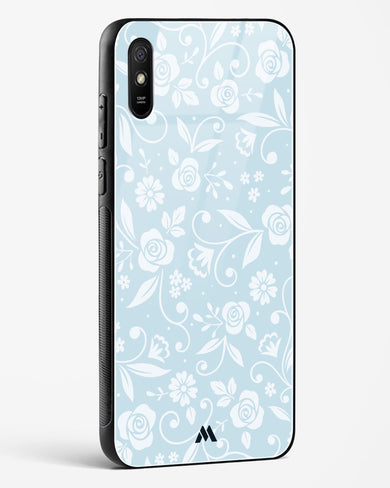 Floral Blue Zephyrs Glass Case Phone Cover-(Xiaomi)