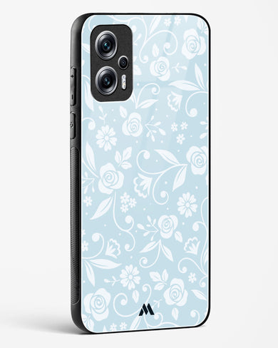 Floral Blue Zephyrs Glass Case Phone Cover-(Xiaomi)