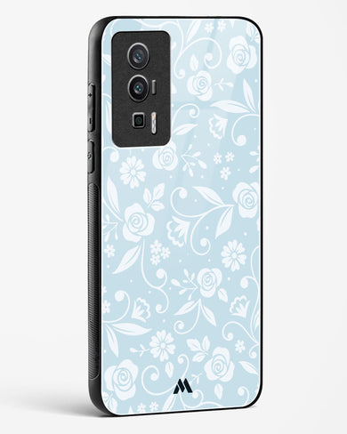 Floral Blue Zephyrs Glass Case Phone Cover-(Xiaomi)