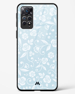 Floral Blue Zephyrs Glass Case Phone Cover (Xiaomi)