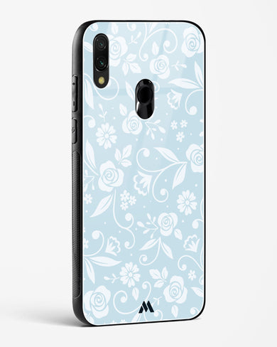 Floral Blue Zephyrs Glass Case Phone Cover-(Xiaomi)