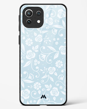 Floral Blue Zephyrs Glass Case Phone Cover-(Xiaomi)