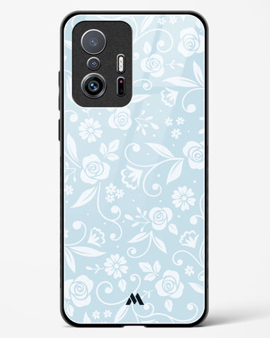 Floral Blue Zephyrs Glass Case Phone Cover-(Xiaomi)