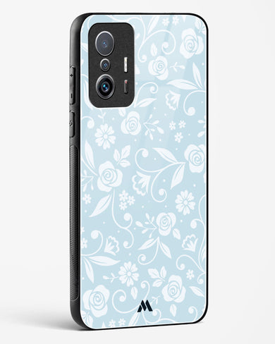 Floral Blue Zephyrs Glass Case Phone Cover-(Xiaomi)