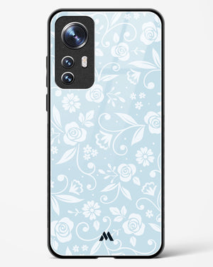 Floral Blue Zephyrs Glass Case Phone Cover (Xiaomi)