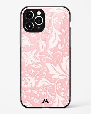 Floral Pink Zephyrs Glass Case Phone Cover-(Apple)