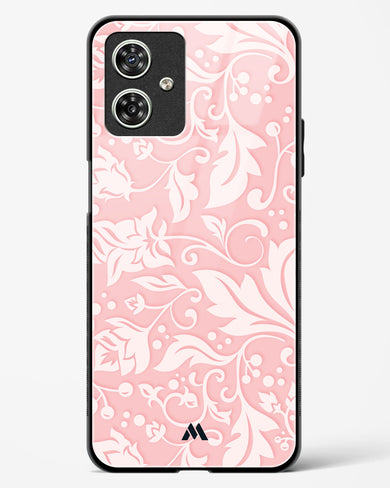 Floral Pink Zephyrs Glass Case Phone Cover-(Motorola)