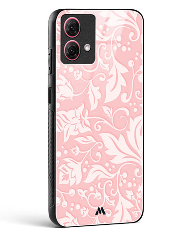 Floral Pink Zephyrs Glass Case Phone Cover-(Motorola)