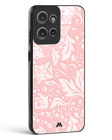 Floral Pink Zephyrs Glass Case Phone Cover (Motorola)