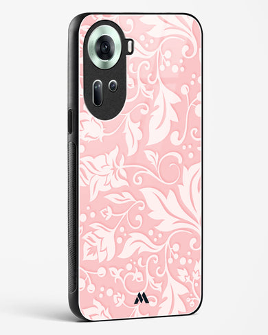 Floral Pink Zephyrs Glass Case Phone Cover (Oppo)