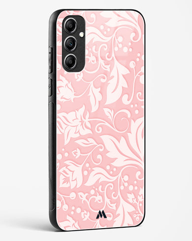 Floral Pink Zephyrs Glass Case Phone Cover-(Samsung)