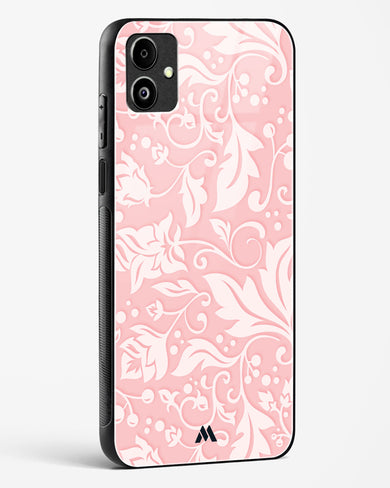 Floral Pink Zephyrs Glass Case Phone Cover-(Samsung)