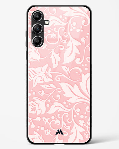 Floral Pink Zephyrs Glass Case Phone Cover-(Samsung)