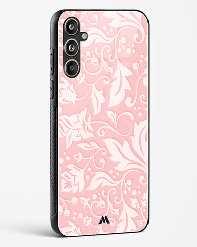 Floral Pink Zephyrs Glass Case Phone Cover (Samsung)