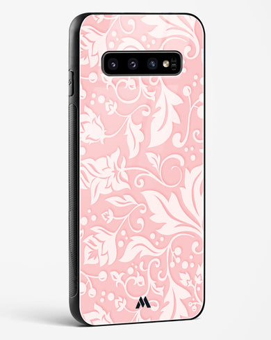 Floral Pink Zephyrs Glass Case Phone Cover-(Samsung)