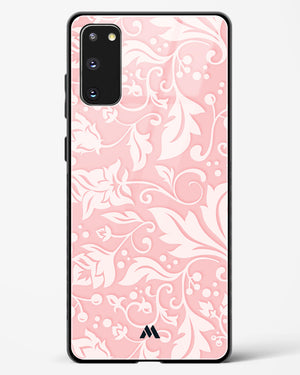 Floral Pink Zephyrs Glass Case Phone Cover-(Samsung)