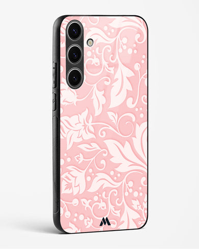 Floral Pink Zephyrs Glass Case Phone Cover-(Samsung)