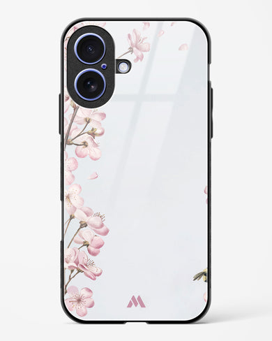 Pastel Flowers on Marble Glass Case Phone Cover (Apple)