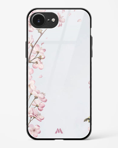 Pastel Flowers on Marble Glass Case Phone Cover (Apple)