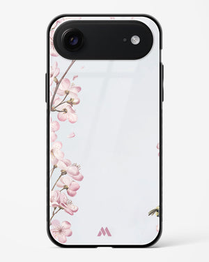 Pastel Flowers on Marble Glass Case Phone Cover (Apple)