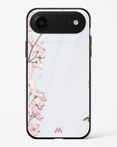 Pastel Flowers on Marble Glass Case Phone Cover (Apple)