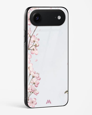 Pastel Flowers on Marble Glass Case Phone Cover (Apple)