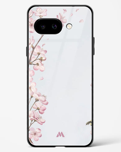 Pastel Flowers on Marble Glass Case Phone Cover (Google)