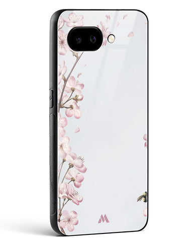 Pastel Flowers on Marble Glass Case Phone Cover (Google)