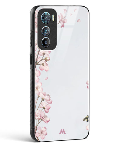 Pastel Flowers on Marble Glass Case Phone Cover (Motorola)