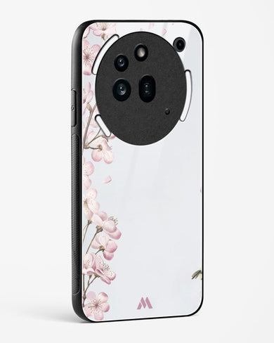 Pastel Flowers on Marble Glass Case Phone Cover (Nothing)