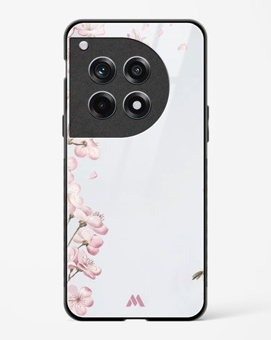 Pastel Flowers on Marble Glass Case Phone Cover (OnePlus)