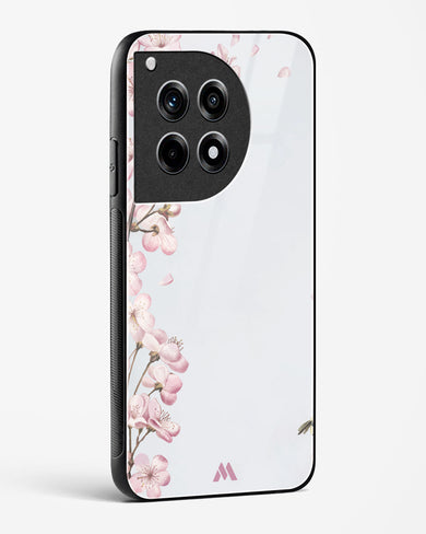 Pastel Flowers on Marble Glass Case Phone Cover (OnePlus)