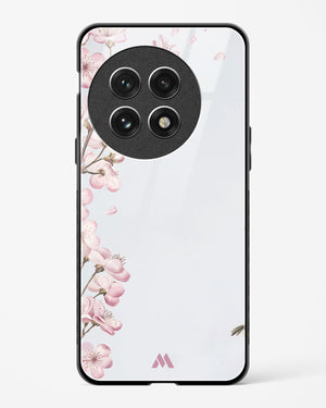 Pastel Flowers on Marble Glass Case Phone Cover (OnePlus)