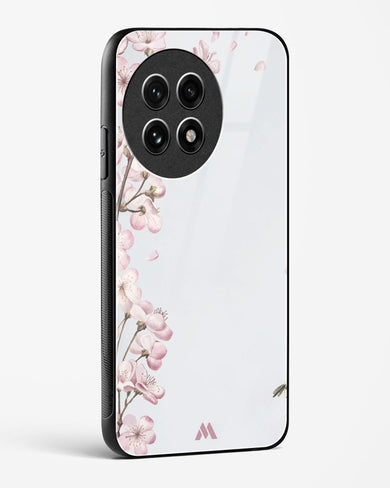 Pastel Flowers on Marble Glass Case Phone Cover (OnePlus)
