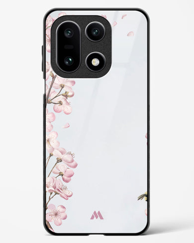 Pastel Flowers on Marble Glass Case Phone Cover (OnePlus)
