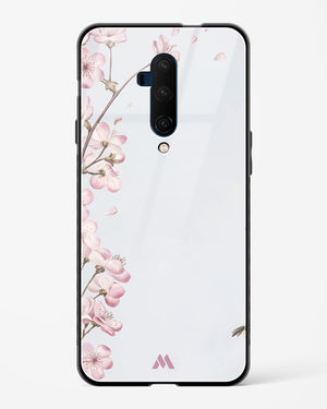 Pastel Flowers on Marble Glass Case Phone Cover (OnePlus)