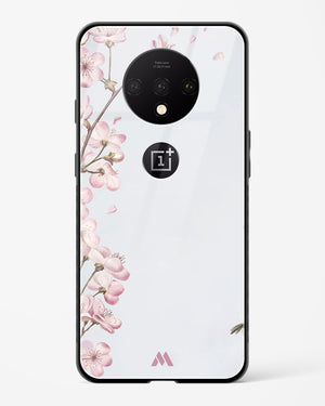 Pastel Flowers on Marble Glass Case Phone Cover (OnePlus)